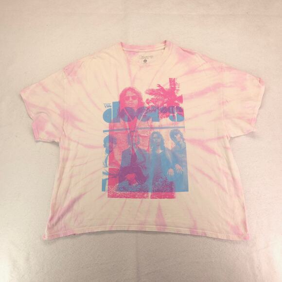The Doors Short Sleeve Graphic Band T Shirt Adult Mens Size XL Tie Dye - Picture 2 of 9